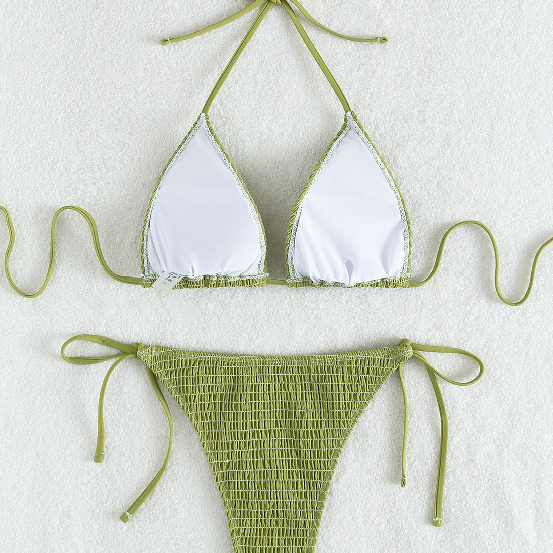 Damen Triangel-Bikini Set mit verstellbaren Trägern und minimalistischem Design – Maréssa