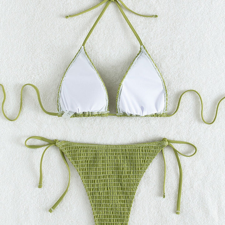 Damen Triangel-Bikini Set mit verstellbaren Trägern und minimalistischem Design Echo Archiv