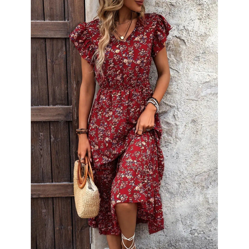 Damen Midikleid mit floralem Design Echo Archiv
