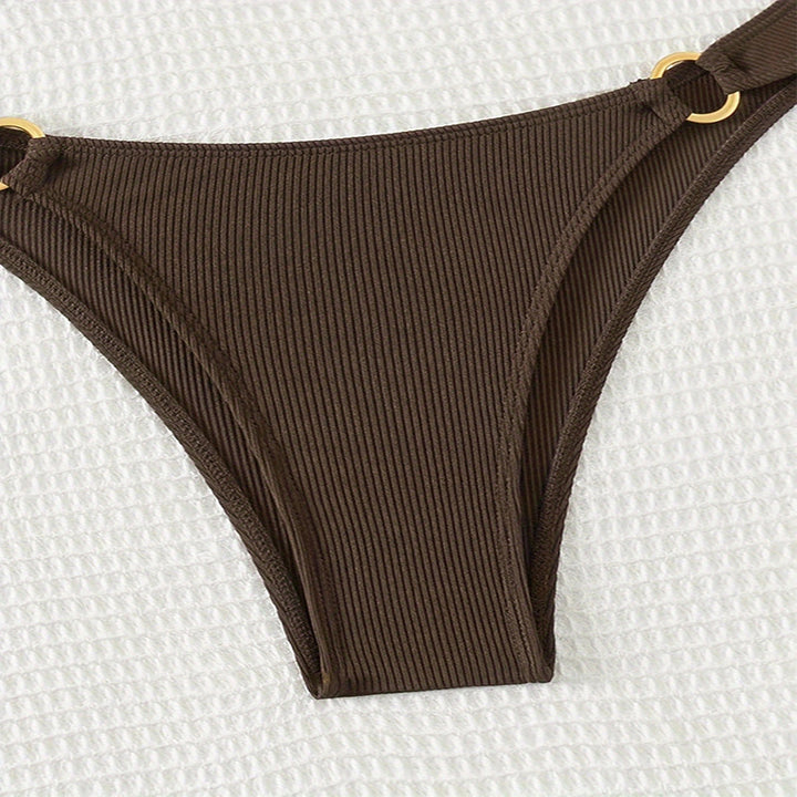 Damen Triangel-Bikini mit elegantem Ringdetail und hochwertiger Rippstruktur Echo Archiv