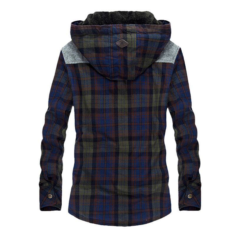 Herren Flanellhemdjacke mit Teddyfutter Echo Archiv