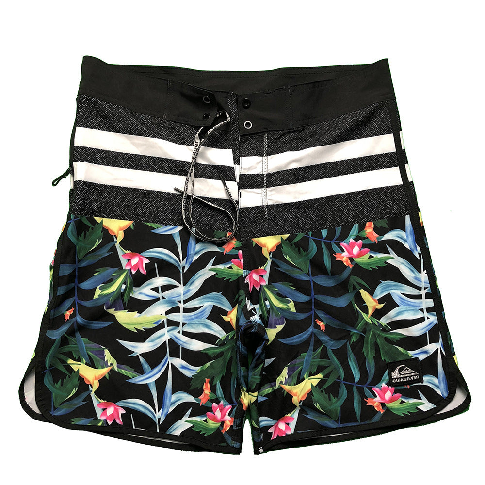 Herren Badeshorts mit modischem Floral-Design und schnelltrocknendem Material Echoarchiv