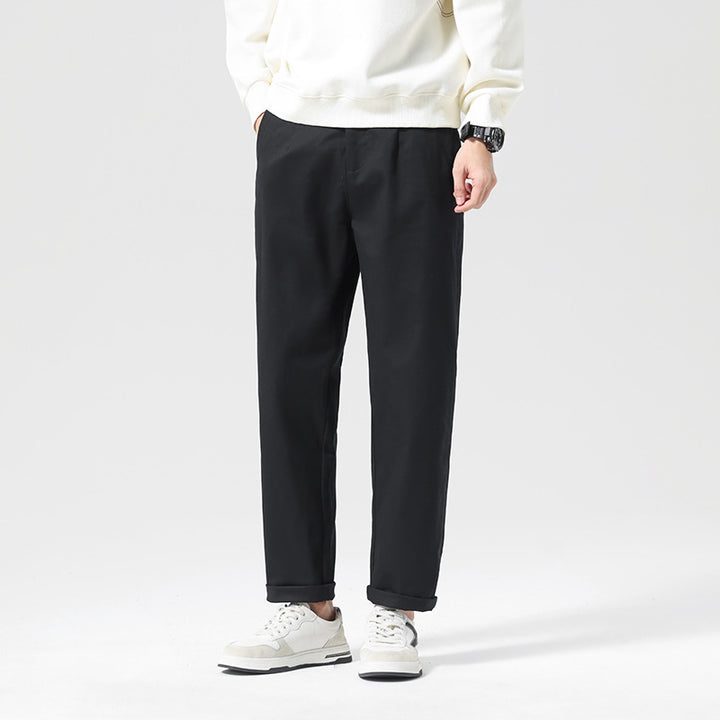 Herren Moderne Relaxed‑Fit Freizeit‑Chino mit leichtem Stretch und umgeschlagenem Saum Echo Archiv