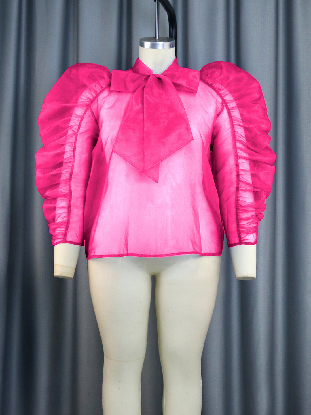 Damen elegantes Oberteil mit voluminösen Rüschenärmeln Echo Archiv