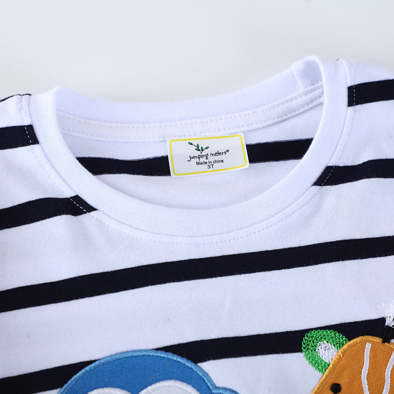 Jungen Langarmshirt mit verspielten Tierapplikationen Echo Archiv