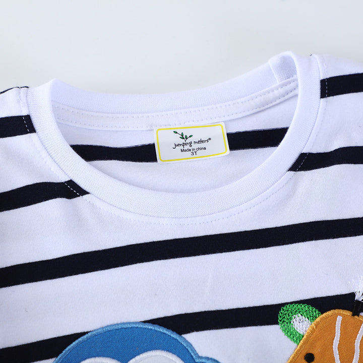 Jungen Langarmshirt mit verspielten Tierapplikationen Echo Archiv