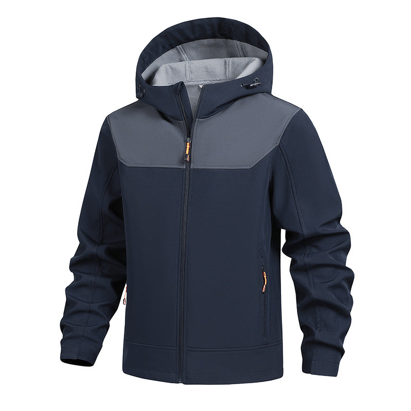 Herren Funktionsjacke mit atmungsaktiver Membran und verstellbarer Kapuze Echoarchiv