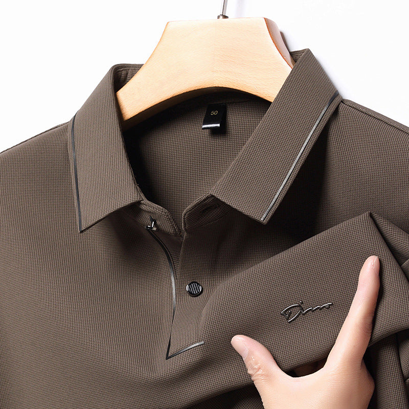 Herren Hochwertiges Langarm Poloshirt mit feuchtigkeitsregulierendem Stoff Echoarchiv