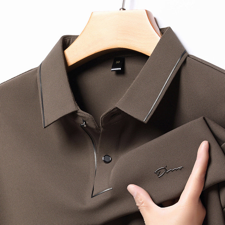 Herren Hochwertiges Langarm Poloshirt mit feuchtigkeitsregulierendem Stoff Echoarchiv