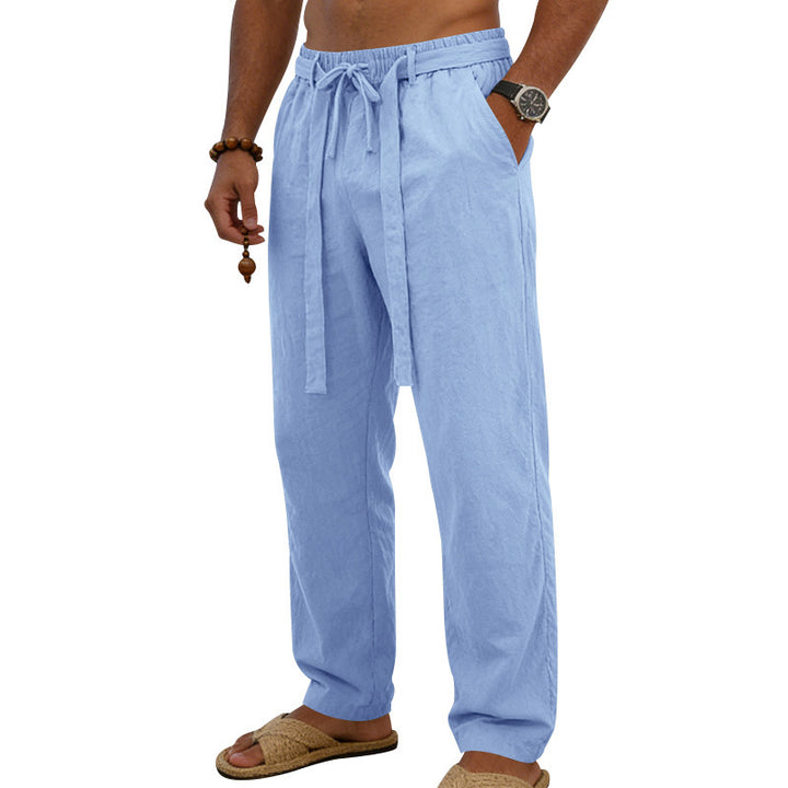 Herren Atmungsaktive Sommer-Relaxhose mit Elastikbund, Tunnelzug und Seitentaschen Echoarchiv