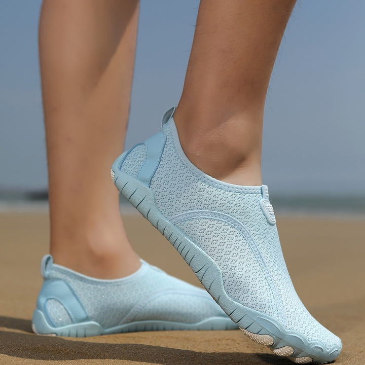 Damen nan leichte und flexible Wasserschuhe mit atmungsaktivem Strick-Obermaterial und rutschfester Profilsohle Echo Archiv