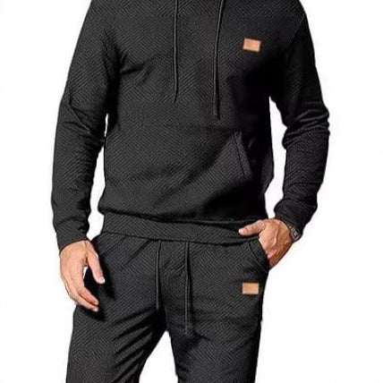Herren Sportliches Lounge-Set mit stylischer Kapuze und praktischen Taschen Echoarchiv