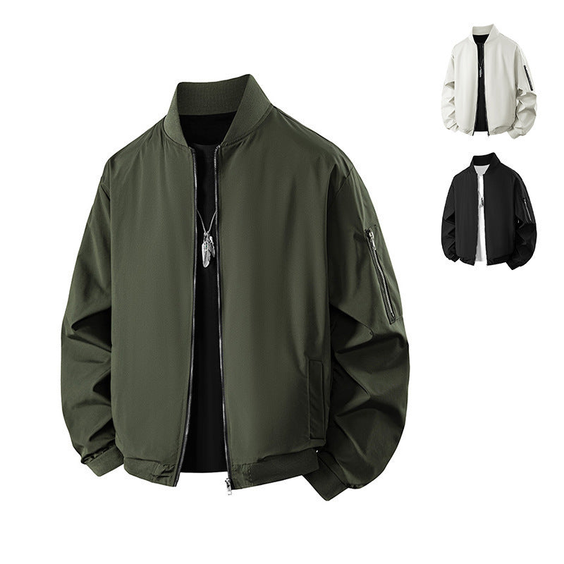 Herren Modische Übergangsjacke mit Reißverschluss Echo Archiv