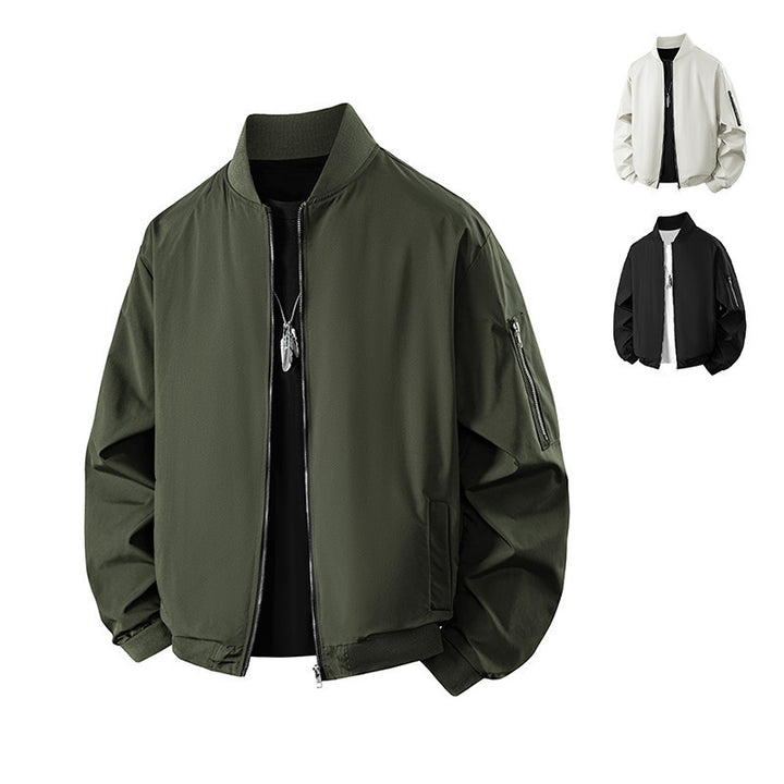 Herren Modische Übergangsjacke mit Reißverschluss Echo Archiv