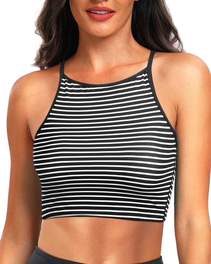 Damen Sportliches Crop-Top Echo Archiv