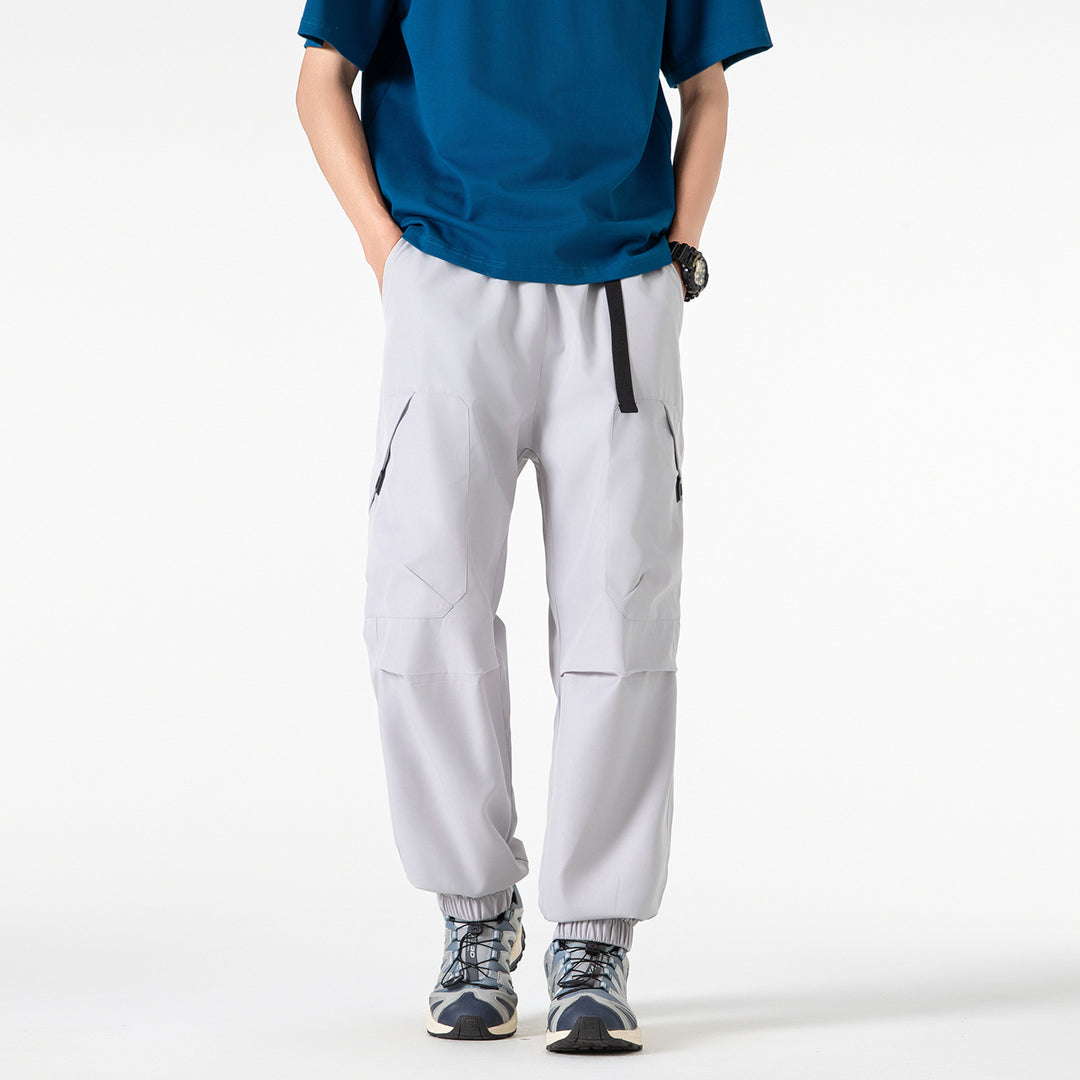 Herren Utility-Jogger-Cargohose mit elastischem Tunnelzugbund, großen Klappentaschen und gerippten Bündchen Echo Archiv