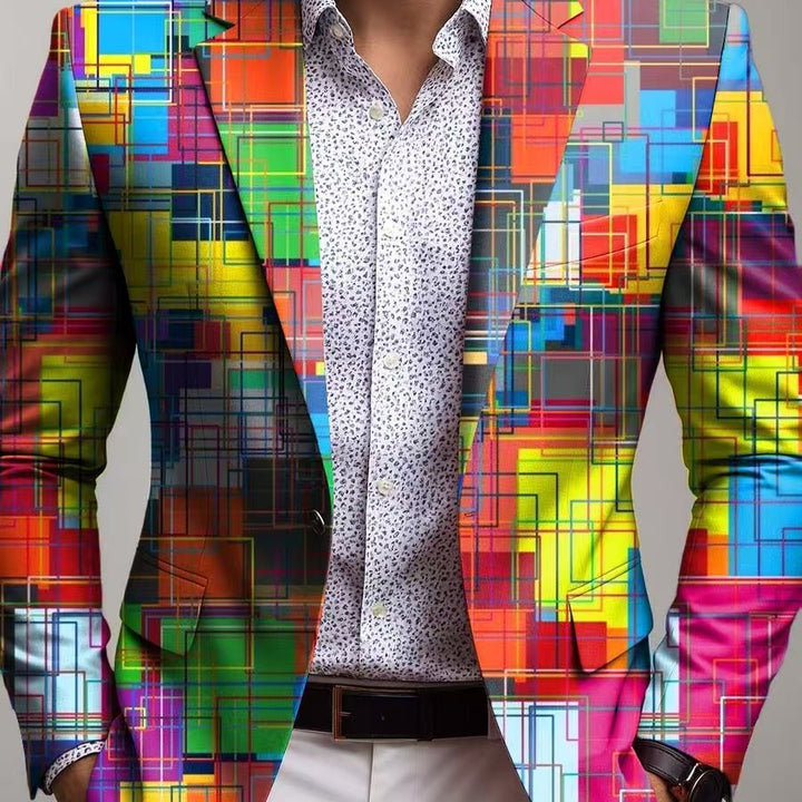Herren Kreativer Einstecktuch-Blazer Echoarchiv