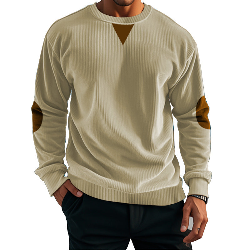 Herren lässiger Strickpullover mit Akzentdetails und angenehmer Passform Echoarchiv