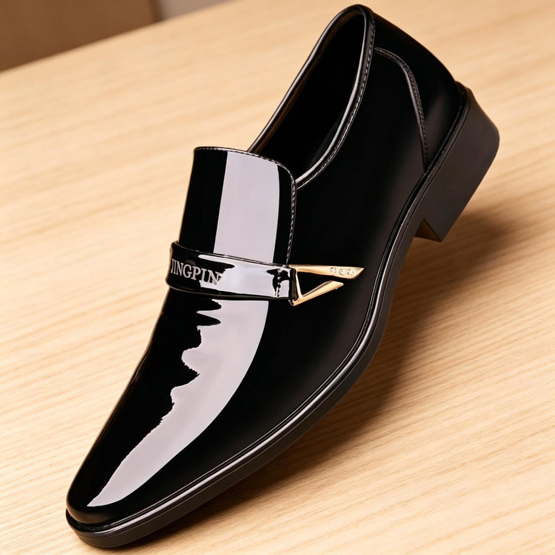 Herren Elegante Lacklederschuhe Echoarchiv