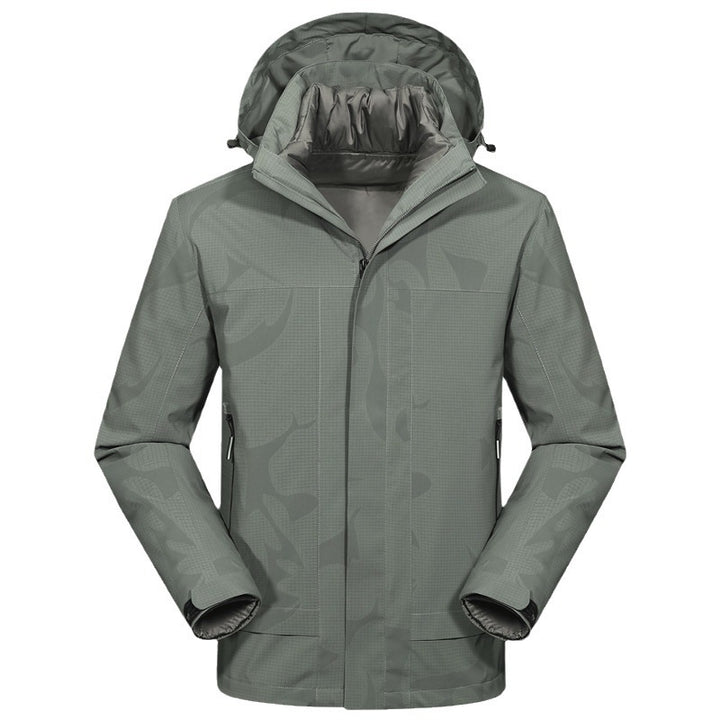 Herren Wasserdichte Outdoorjacke mit Kapuze und atmungsaktivem Ripstop-Material Echo Archiv