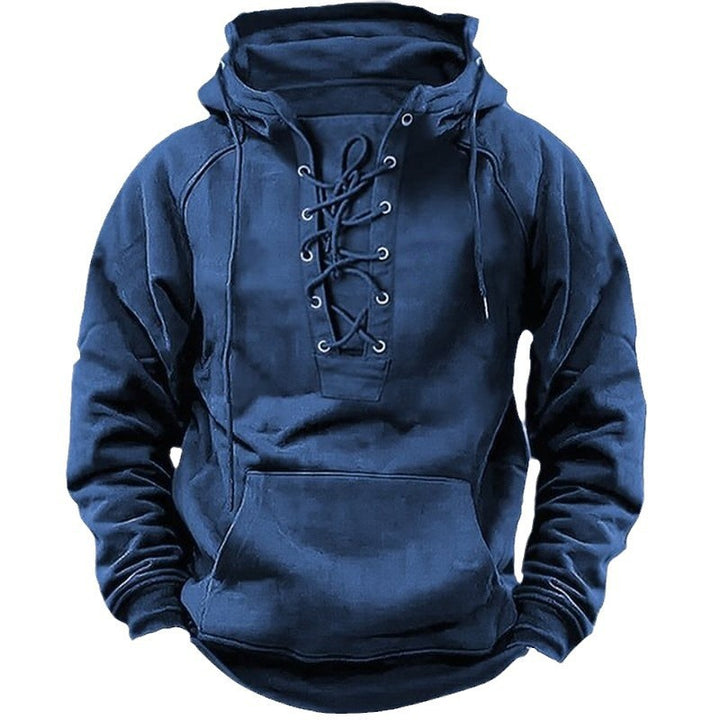 Herren Kapuzenpullover mit innovativer Schnürung und hochwertigen Materialien Echoarchiv