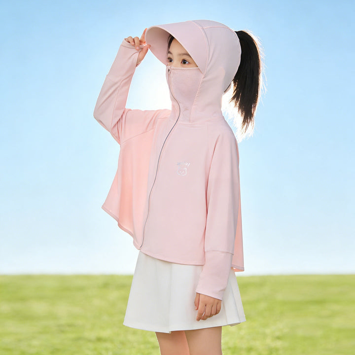 Mädchen multifunktionale Sonnenjacke mit Kapuze Echo Archiv
