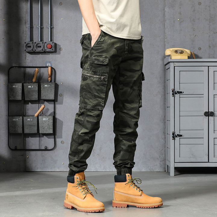 Herren Cargo-Hosen mit mehreren praktischen Taschen und elastischem Bund Echoarchiv
