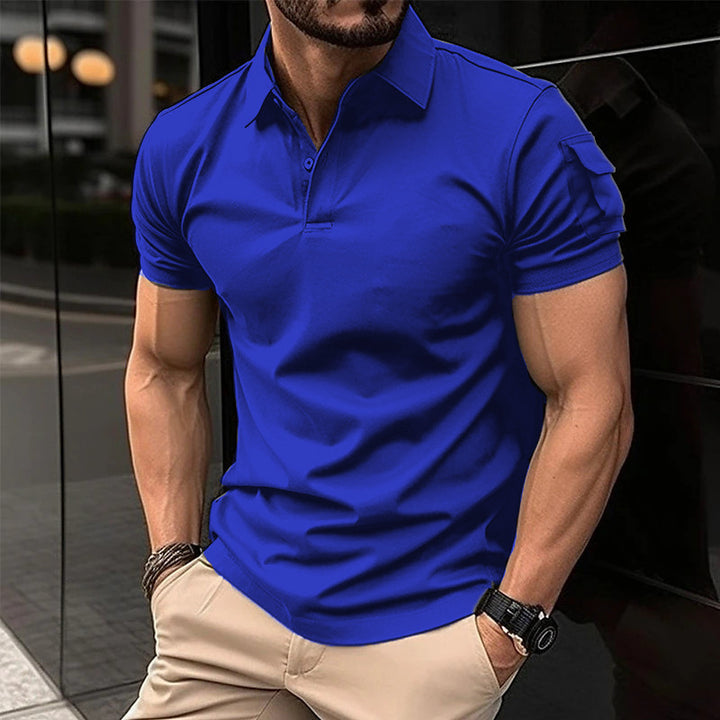 Herren Poloshirt mit praktischem Taschen-Design Echoarchiv