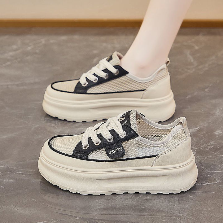 Damen Leichte Wedge‑Sneaker mit Netzgewebe, ergonomischer Memory‑Innensohle und profilierter Laufsohle – Névara