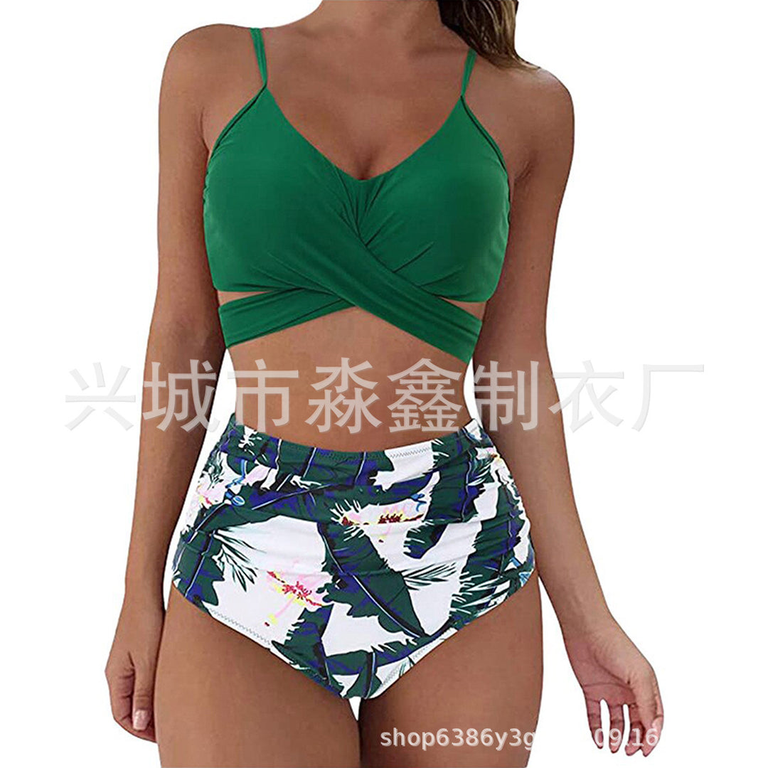 Damen Crop-Top Bikini-Set mit geflochtenem Design Echo Archiv