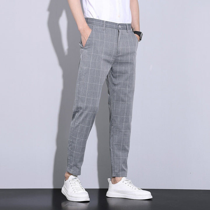 Herren Elegante Kariertes Chino-Hose Echo Archiv