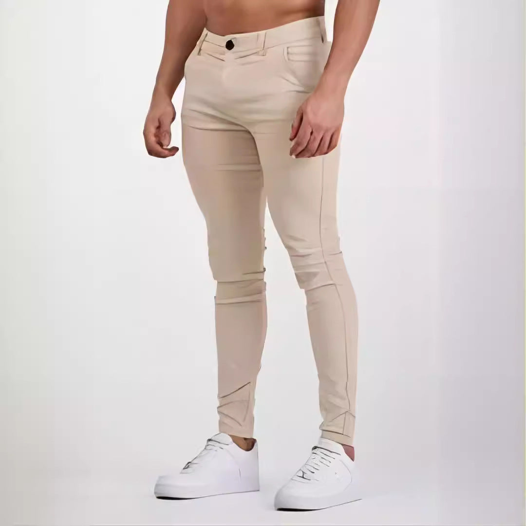 Herren moderne Slim-Fit Hose mit elastischem Material und praktischen Taschen Echoarchiv