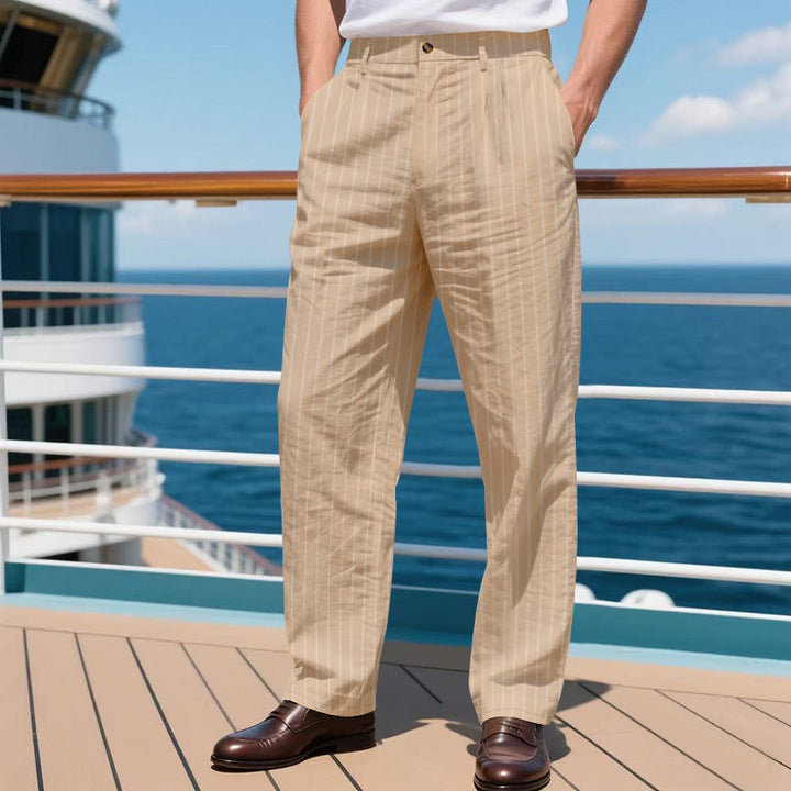 Herren elegante Anzughose mit schmalen Streifen Echoarchiv