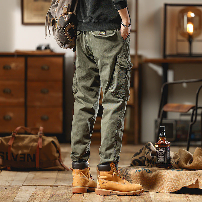 Herren Cargo-Joggerhose mit Multifunktions-Taschen und elastischem Saum Echo Archiv