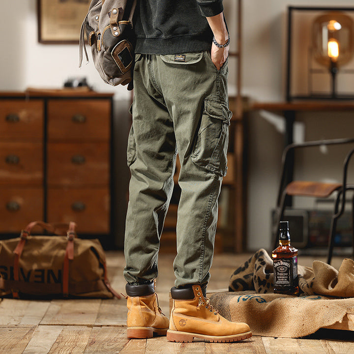 Herren Cargo-Joggerhose mit Multifunktions-Taschen und elastischem Saum Echo Archiv