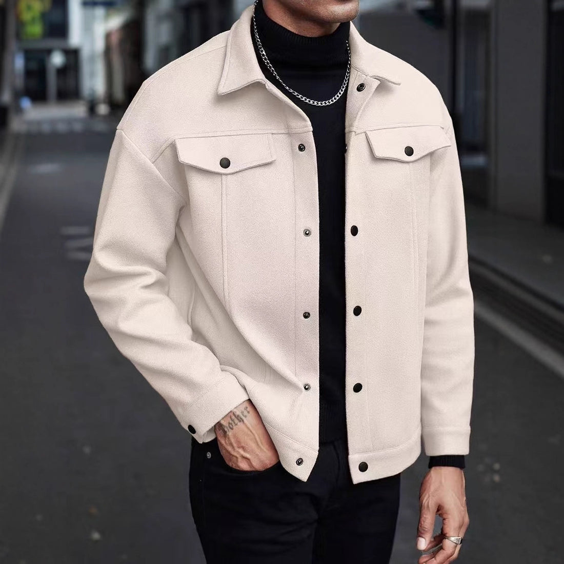 Herren stilvolle Overshirt-Jacke – Taviero