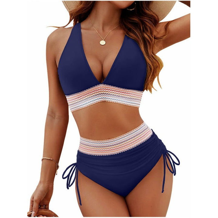 Damen Triangel-Bikini mit verstellbaren Riemen und moderner Rüschenoptik Echo Archiv