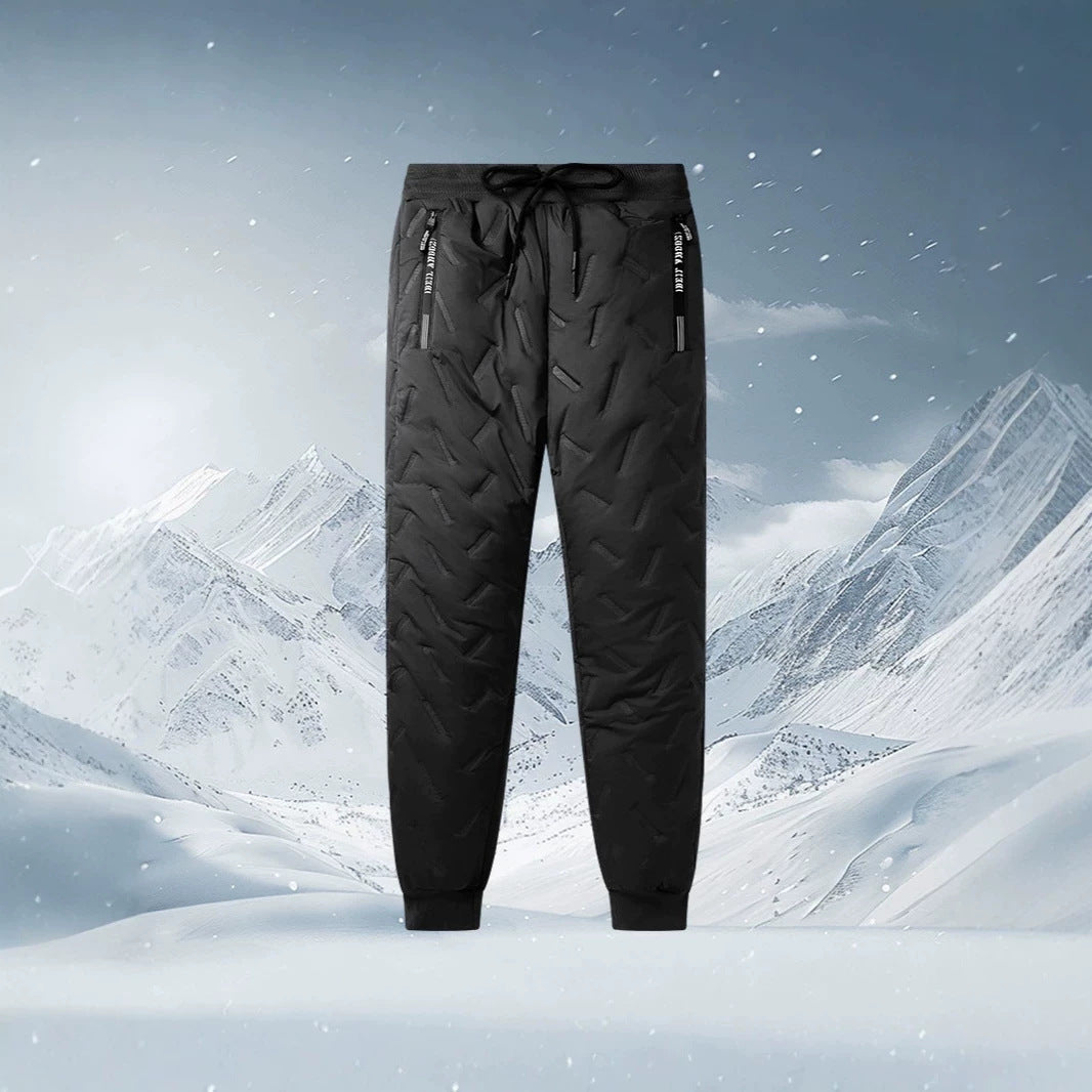 Herren dreiteiliges Thermo-Fleecegefüttertes Freizeit- und Outdoor-Set mit gesteppter Jacke Weste und Jogginghose Echoarchiv