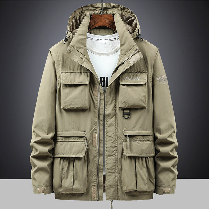 Herren nan multifunktionale Fieldjacke mit Kapuze und zahlreichen Taschen Echo Archiv