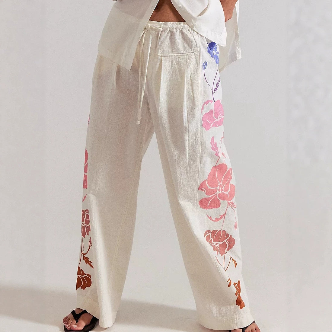 Damen Modische Sommerhose mit Blumenmuster – Avélisse