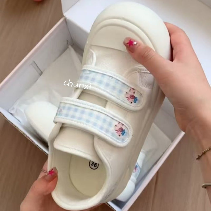 Damen Sneaker mit praktischem Klettverschluss und floralem Design Echo Archiv