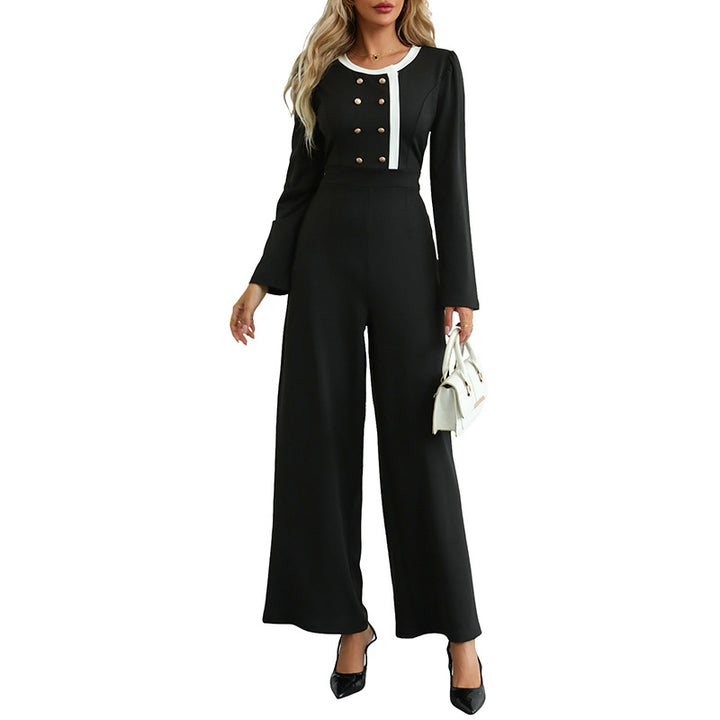 Damen Eleganter Jumpsuit mit Taillengürtel Echo Archiv