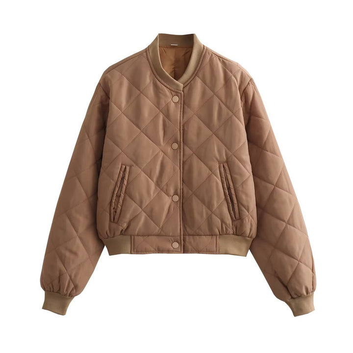 Damen Gemusterte Steppjacke