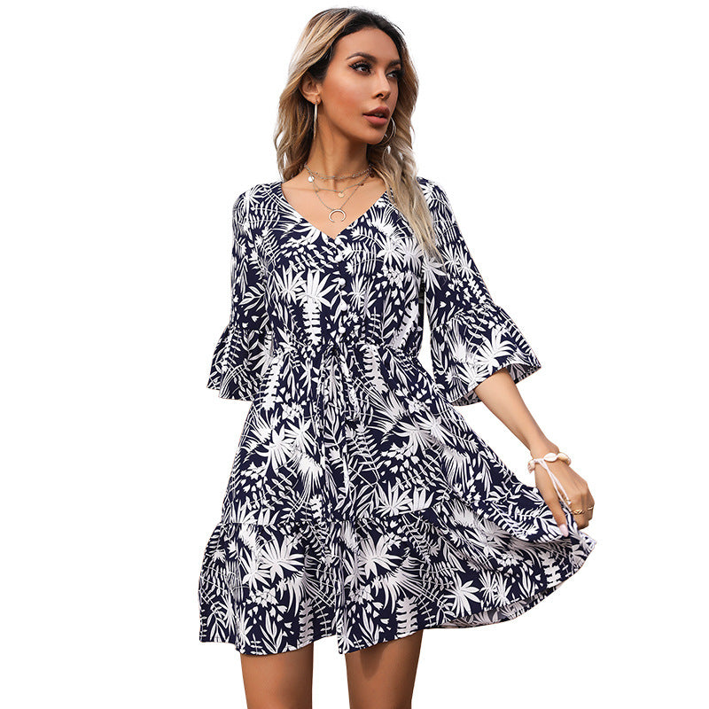 Damen Verspieltes Sommerkleid Echo Archiv