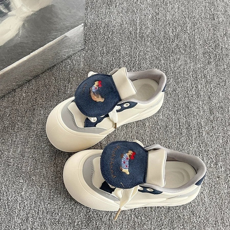 Damen Verspielte Sneakers mit tierischen Applikationen und komfortablem Klettverschluss Echo Archiv