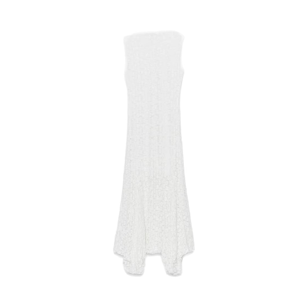 Damen elegantes Maxi-Kleid mit transparentem Gewebemuster und femininem Schnitt Echo Archiv