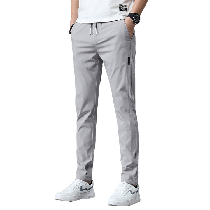 Herren sportliche Sweatpants mit verstellbarem Kordelzug und seitlichen Reißverschlusstaschen Echoarchiv