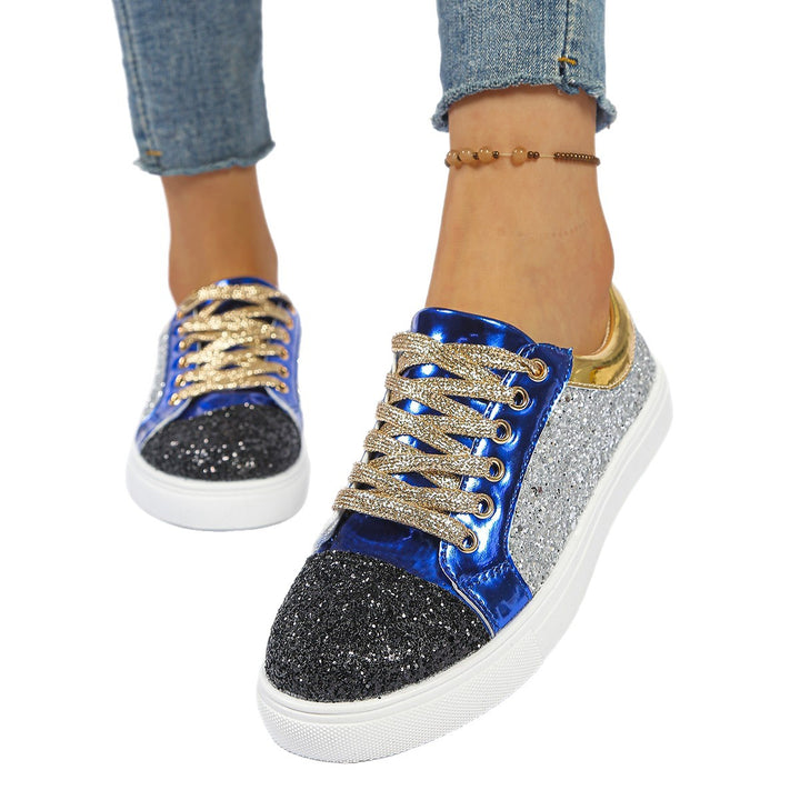 Damen  Glitzer-Sneaker mit funkelnder Zehenkappe, metallic-Overlays und gepolstertem Komfortfußbett Echo Archiv