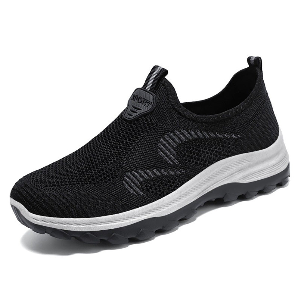 Herren nan elastischer Strick-Slip-On Trekking-Sneaker mit griffiger Profilsohle und ergonomischer Dämpfungssohle Echo Archiv