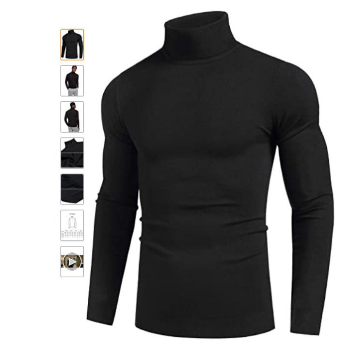 Herren hochabschließender Rollkragenpullover Echoarchiv